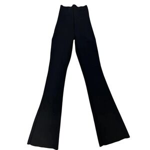 Commando Neoprene Flared Leggings Womens S Black NWT High Rise Wide Leg Slimming